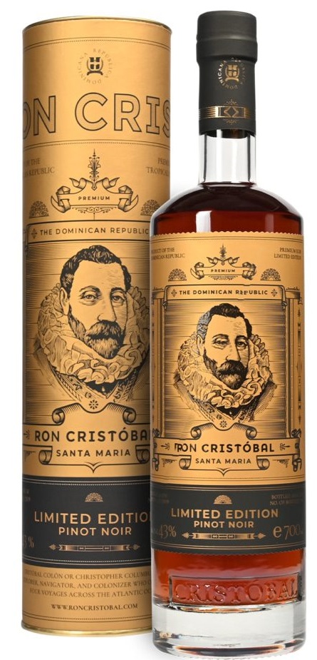 Ron Cristóbal Santa Maria Pinot Noir 43% 0,7l (tuba)