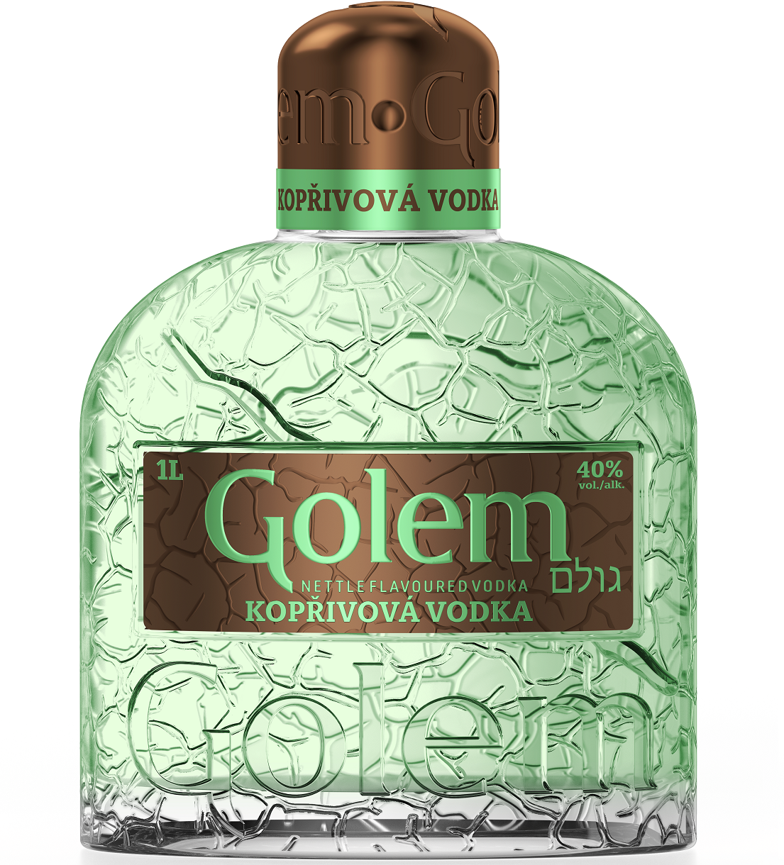 Golem Kopřivová vodka 40% 1l (holá láhev)