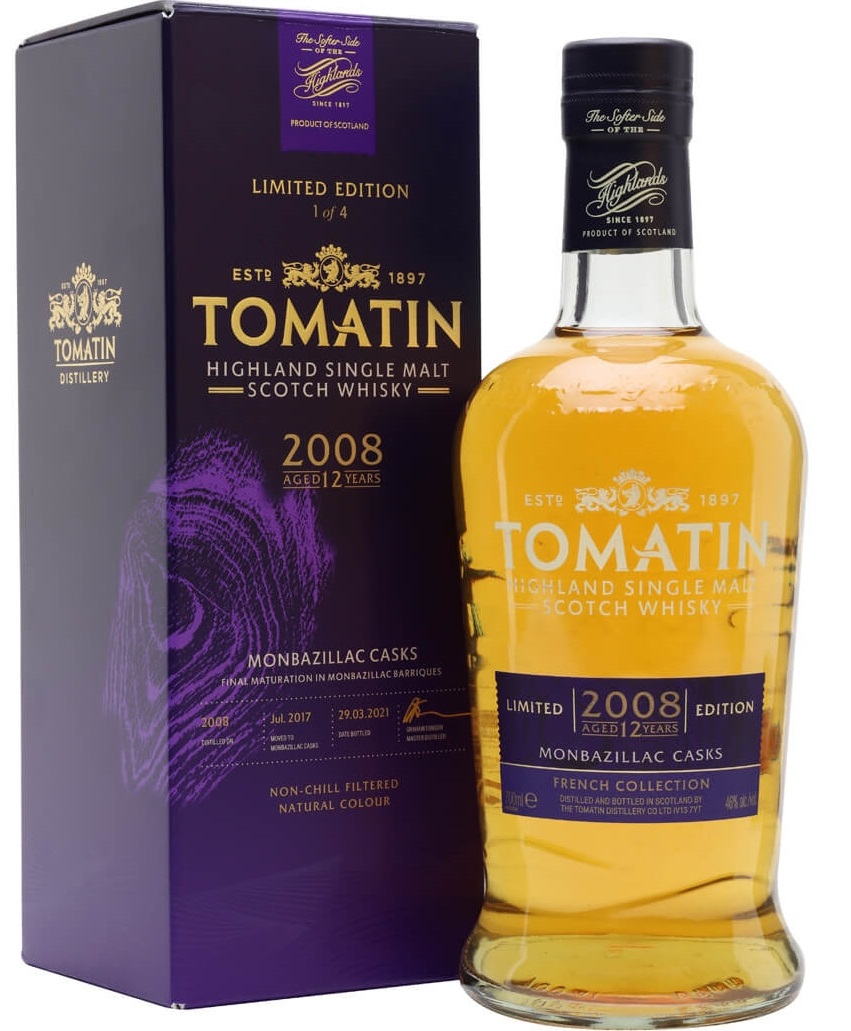 Tomatin 2008 12yo Monbazillac Casks French Collection 46% 0,7l