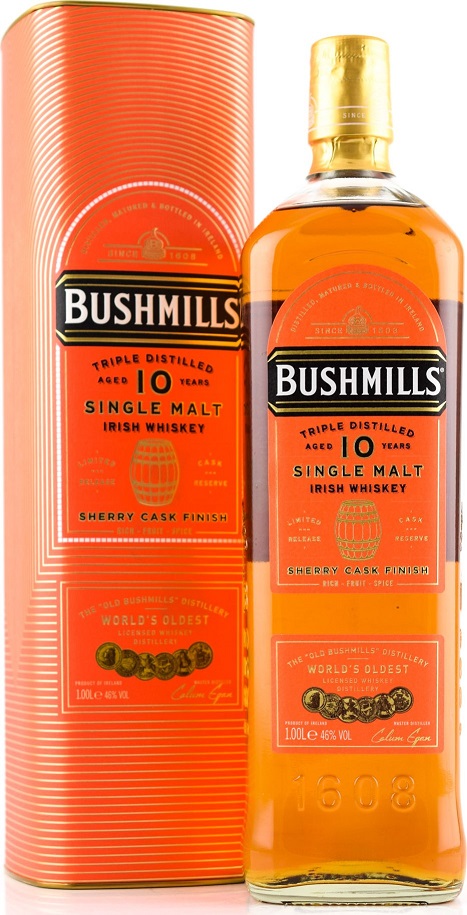 Bushmills 10Y Sherry 46% 1 l