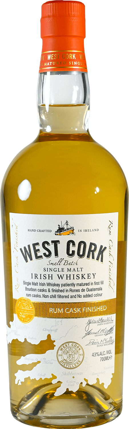 West Cork Rum Cask Finished 43% 0,7l