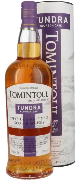 Tomintoul Tundra Bourbon Cask 40% 1l (tuba)