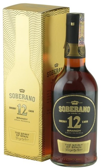 Soberano 12yo Brandy Gran Reserva 38% 0,7l (kartonek)