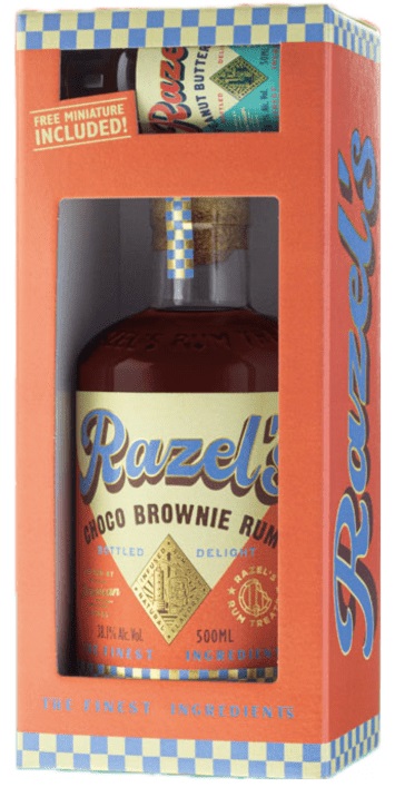 Razels Choco Brownie Rum + Mini 38,1% 0,5l (karton)