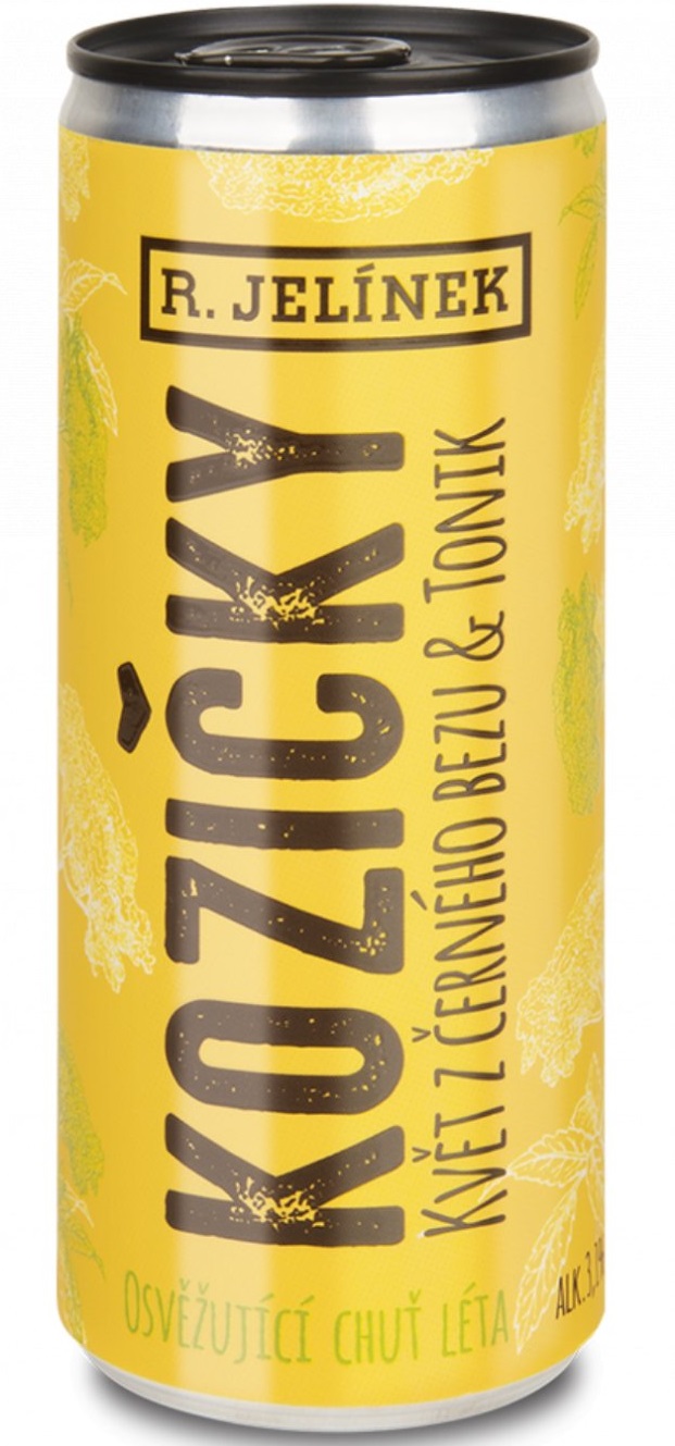 Kozičky černý bez+tonik 3.1% plech 3,1% 0,25l (holá láhev)