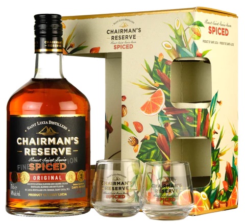 Chairman's Reserve Spiced 0,7l 40% + 2x sklo GB