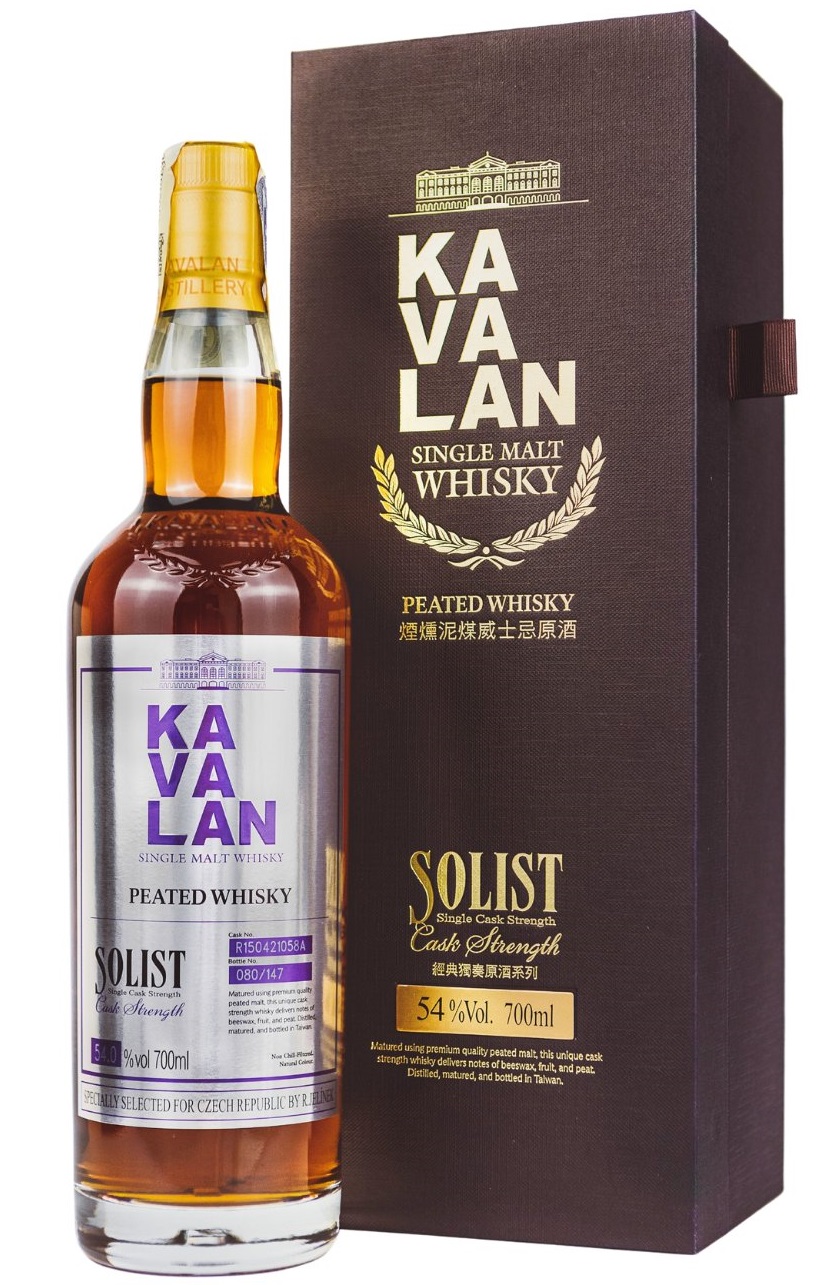 Kavalan Solist Peated 54% 0,7l (karton)
