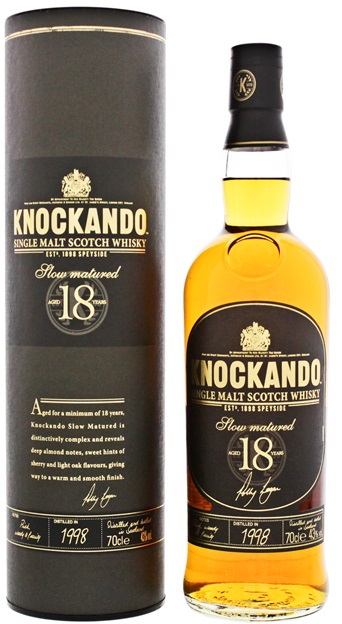 Knockando 18y Slow Matured 0,7l 43% (tuba)