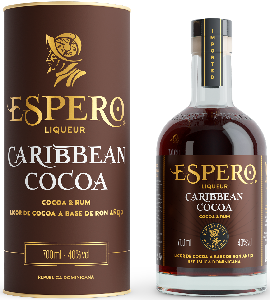 Espero Cocoa & Rum 40% 0,7 l (tuba)