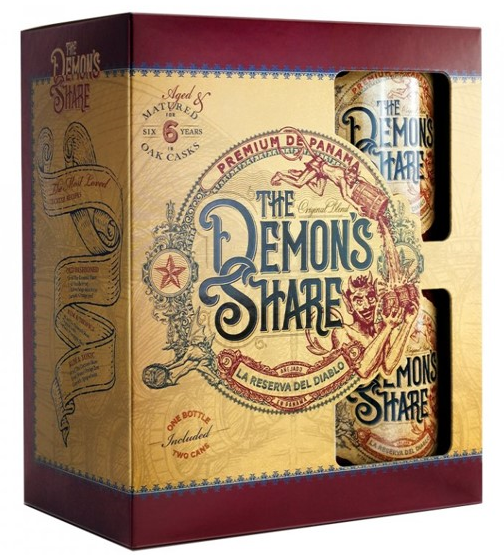 Demons Share 6yo + 2 plecháčky 40% 0,7l (dárkové balení 2 plecháčky)