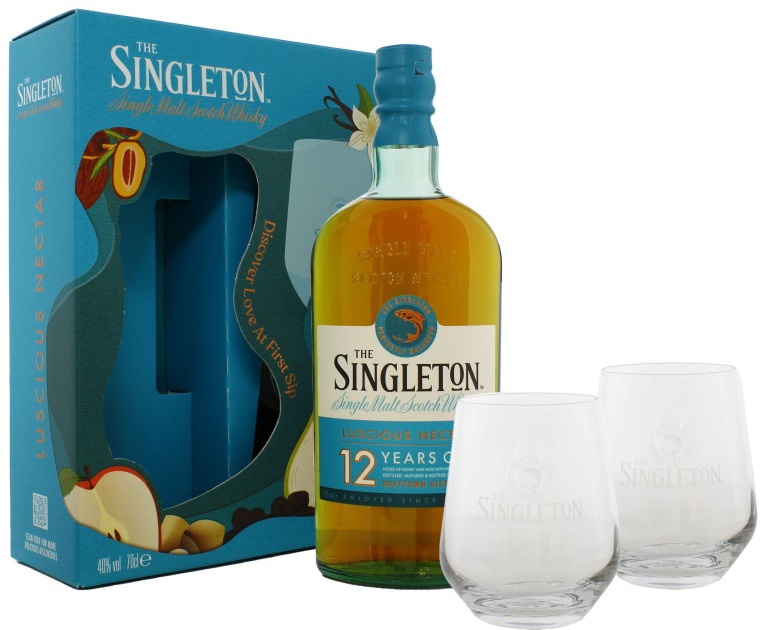 Singleton 12yo Luscious Nectar + 2 skla 40% 0,7l (dárkové balení 2 sklenice)