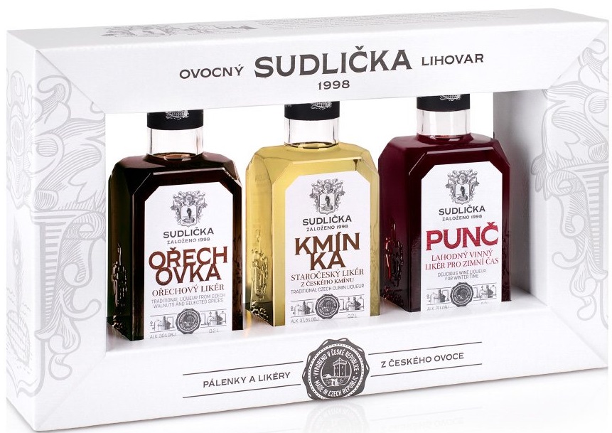 Sudlička tradiční Likéry 3x0,2l (karton)