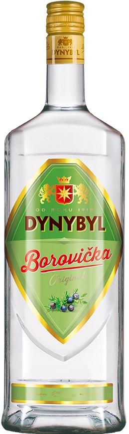 Dynybyl Borovička 37,5% 1l (holá láhev)