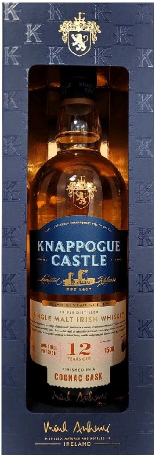 Knappogue Castle 12y Cognac Cask 46% 0,7l (karton)