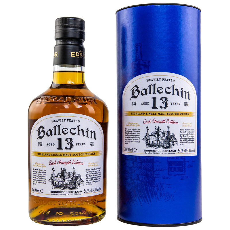 Ballechin Cask Strength 13yo Edition Batch 001 54,9% 0,7l (tuba)