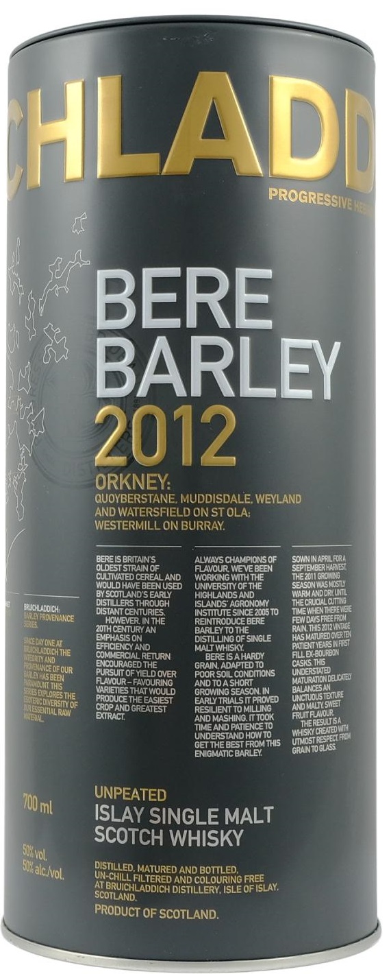 BRUICHLADDICH BERE BARLEY 2012 50% 0,7l