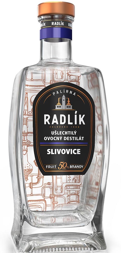 Radlík Slivovice - Silná 50% 0,5l (holá láhev)