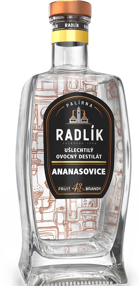 Palírna Radlík Radlík Ananasovice 43% 0,5l