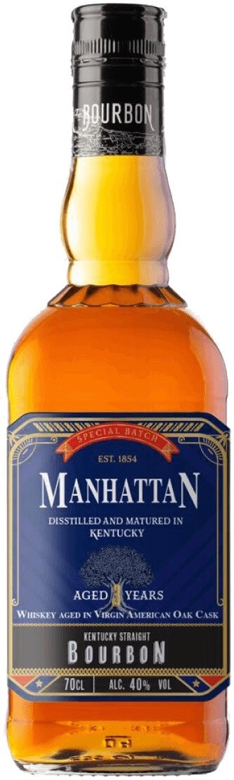 Manhattan 3yo Bourbon 40% 0,7l (holá láhev)