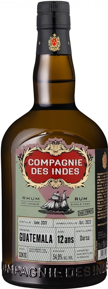 Compagnie des Indes Guatemala 12Y Cask Strength 54,9% 0,7 l