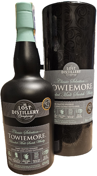 Lost Distillery Towiemore 43% 0,7l (tuba)
