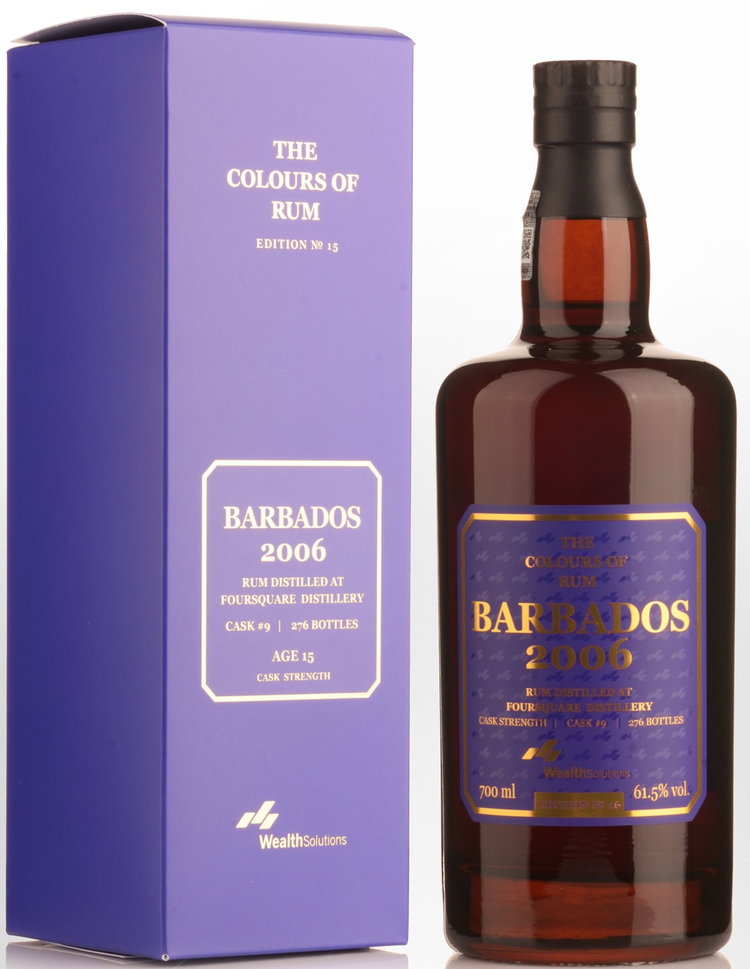 Colours of Rum Barbados 2006 Foursquare 15yo Edition no.15 61,5% 0,7l (karton)