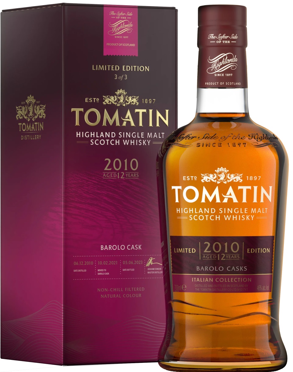 Tomatin 2010 12yo Barolo Casks Italian Collection 46% 0,7l