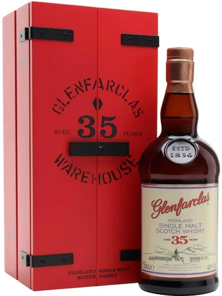 Glenfarclas 35YO 43% 0,7L (dárkové balení kazeta)