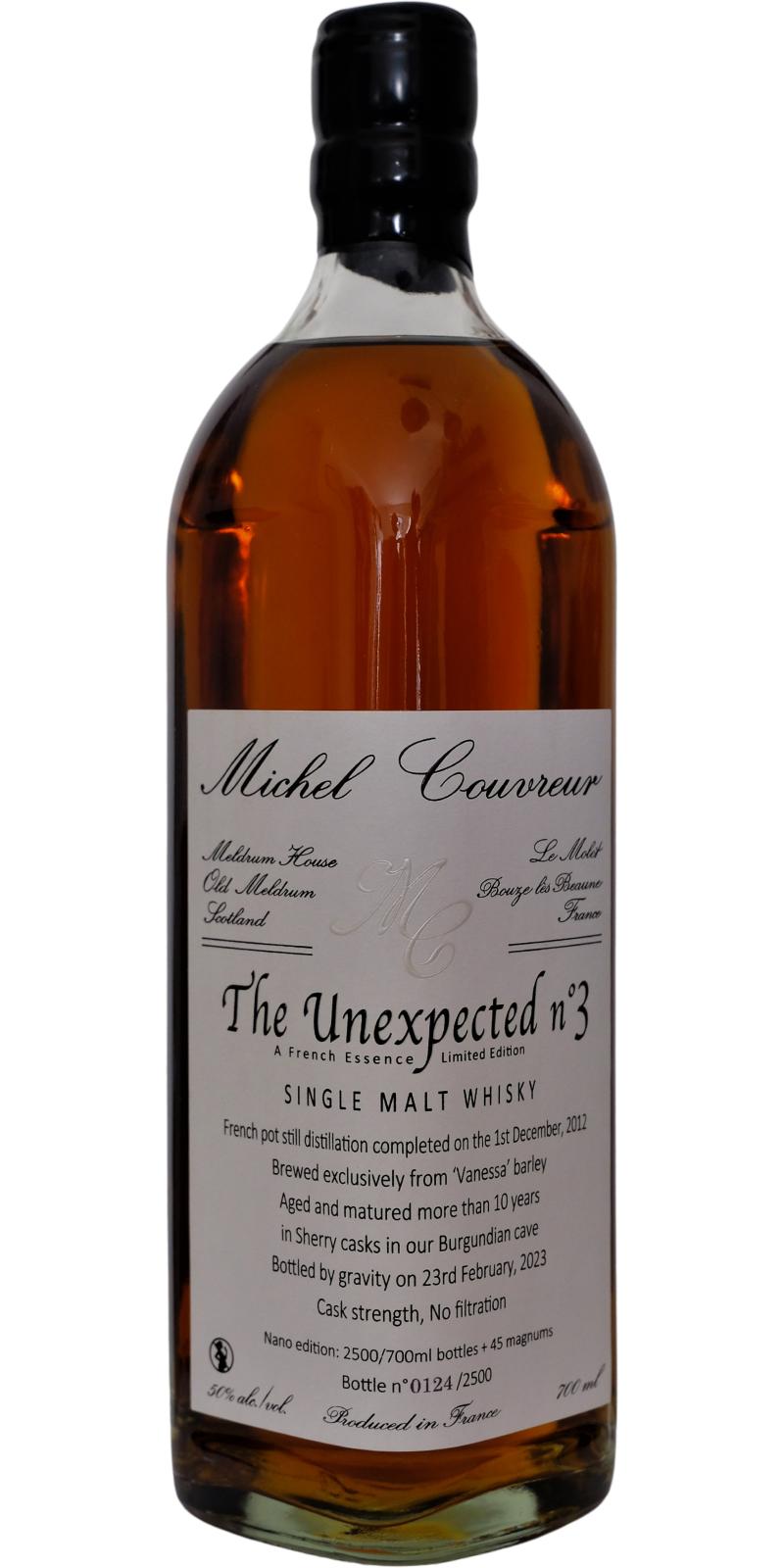 Michel Couvreur The Unexpected n°3 50% 0,7l (karton)