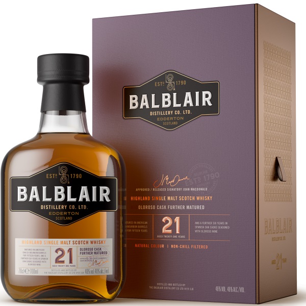 Balblair 21 yo 0,7 l 46 %