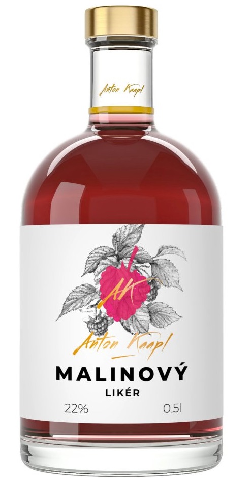 Anton Kaapl likér malinový 22% 0,5 l