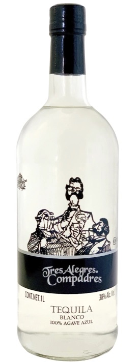 TEQUILA TRES ALEGRES BLANCO 38% 1L (holá láhev)