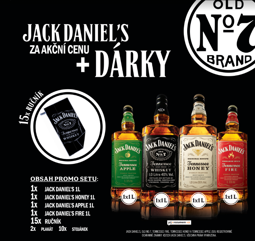 Jack Daniels promo set 4x1l 04/2024 (set)
