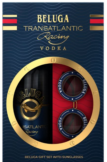 Beluga Transatlantic Racing + brýle 40% 0,7l (dárkové balení 2 sklenice)