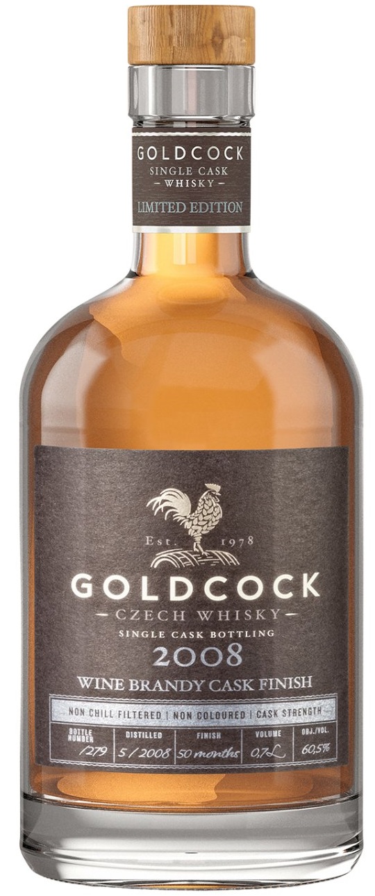 Gold Cock 2008 Wine Brandy Cask Finish 60,5% 0,7l (karton)