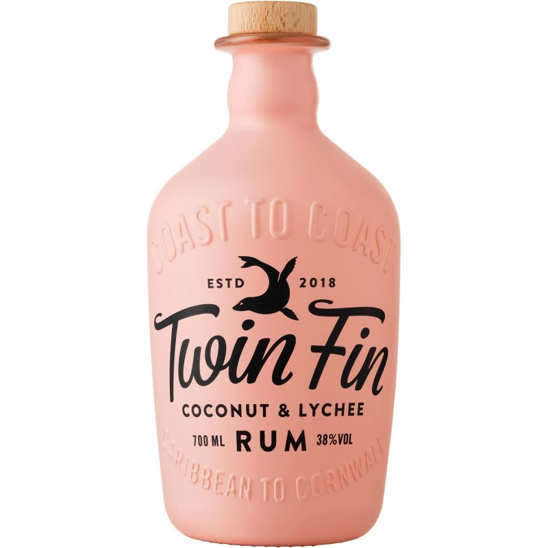 Twin Fin Coconut & Lychee 38% 0,7l (holá láhev)