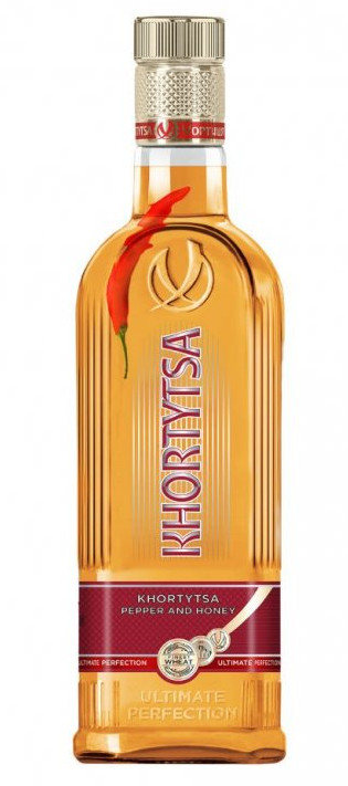 Khortytsa Pepper and Honey 40% 0,7l (holá láhev)