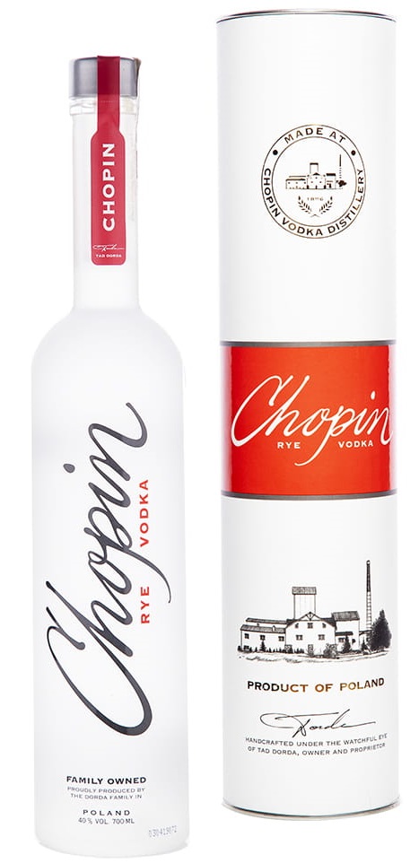 Chopin Rye Vodka tuba 40% 0,7l (tuba)