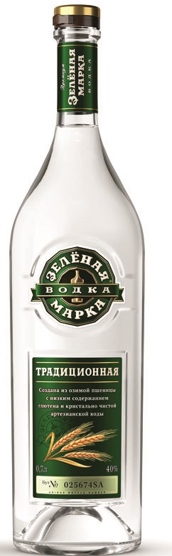 Zelyonaya Marka Tradicionnaya 40% 0,5l (holá láhev)