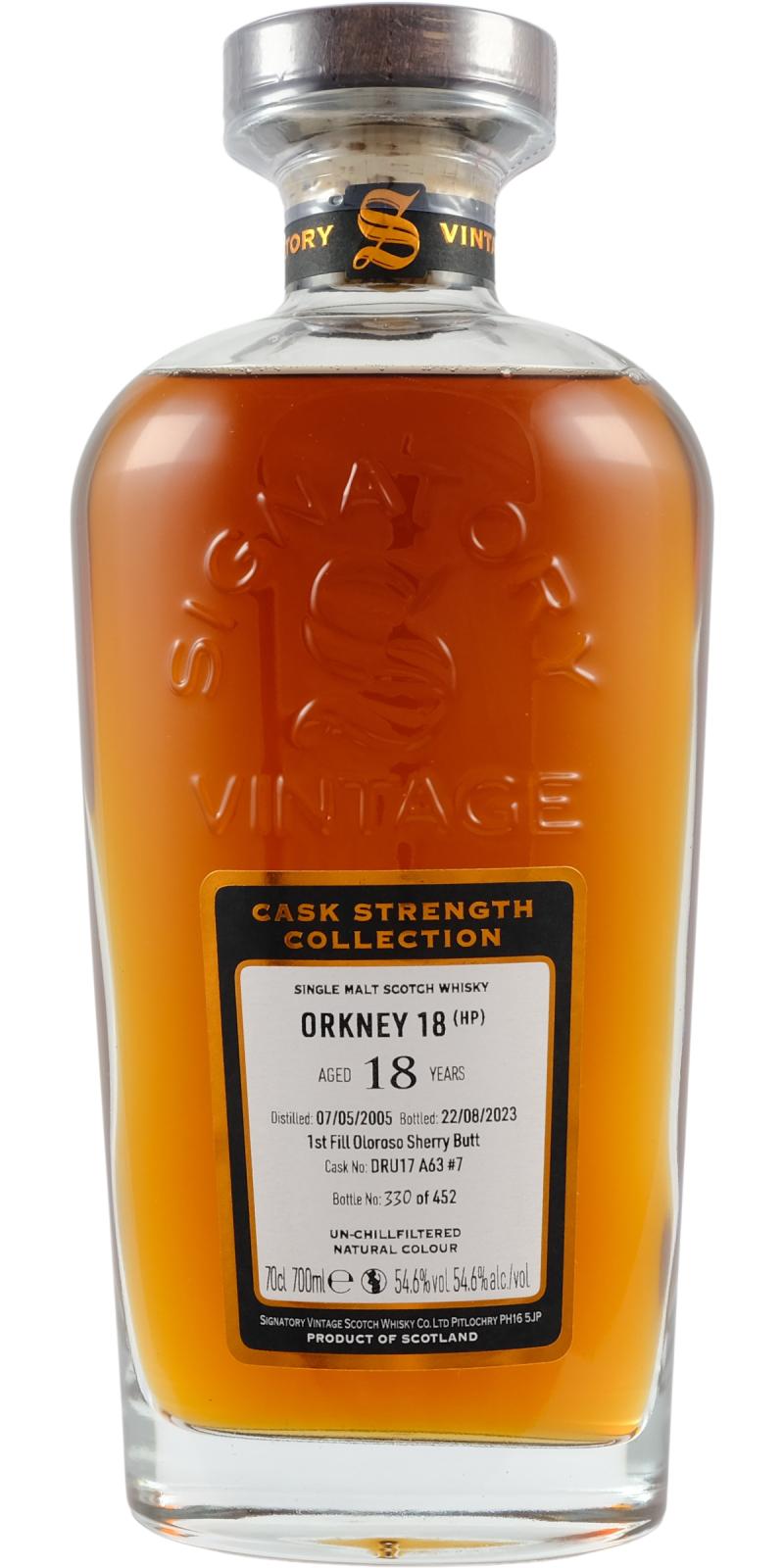 Signatory Orkney 18yo (HP) 55,8% 0,7l (tuba)