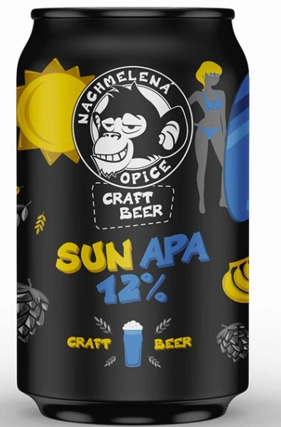 Nachmelená Opice Sun Apa 12% 0,33l