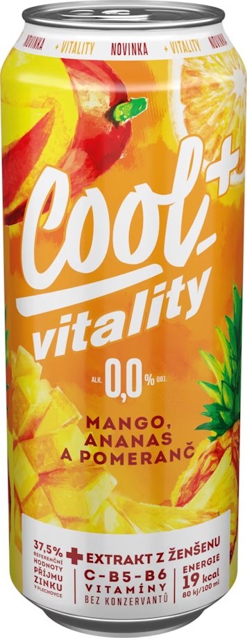 Staropramen Cool+ Vitality Mango, Ananas a Pomeranč 0,5l
