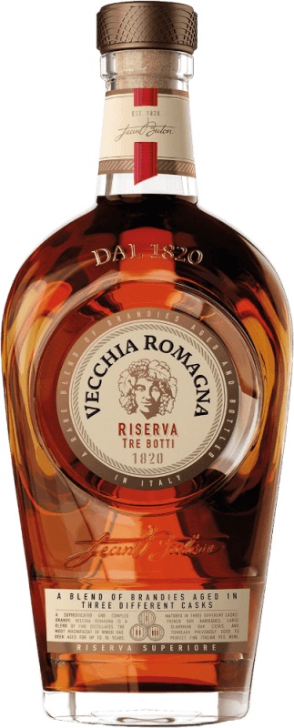 Vecchia Romagna Riserva tre Botti 40,8% 0,7l (holá láhev)