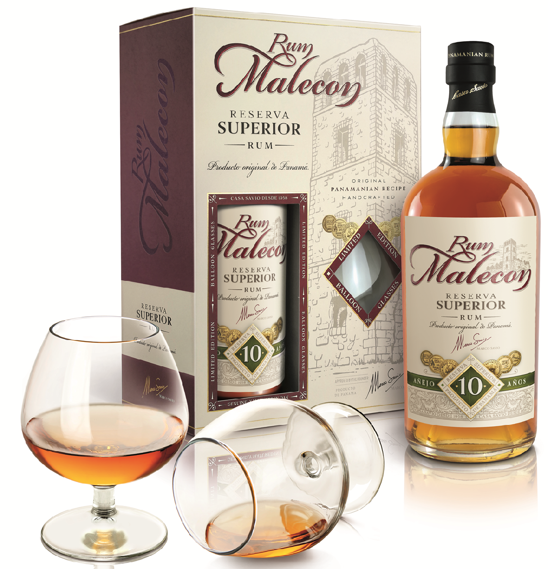 Malecon 10 Y.O., GLASS SET