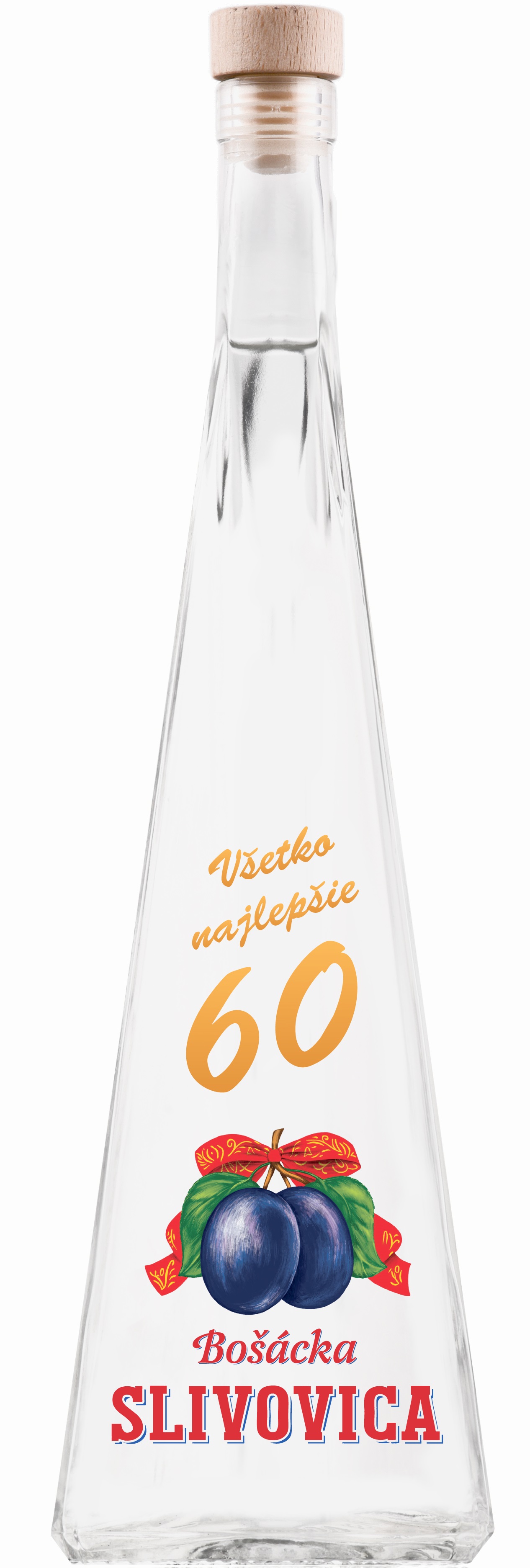 Bošácká Slivovica Jehlan 60let 52% 0,5l (holá láhev)