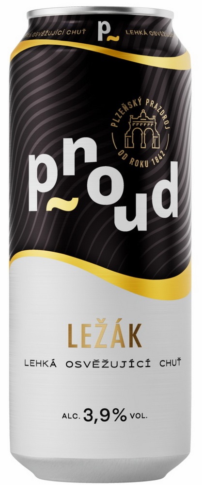 Proud Ležák plech 0,5l