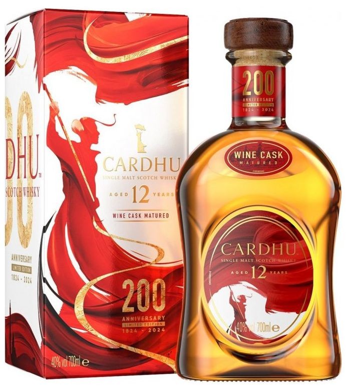 Cardhu 12y 200th Anniversary Wine Cask 0,7l 40% (karton)