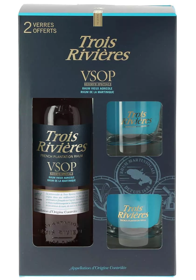 Trois Rivieres VSOP + 2 skla 40% 0,7l