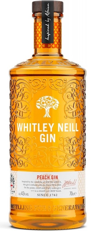 GIN WHITLEY NEILL peach 43% 0,7l (holá láhev)