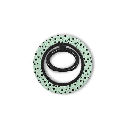 Magnetický džiak magsafe ring holder pre iPhone Minty dots 1